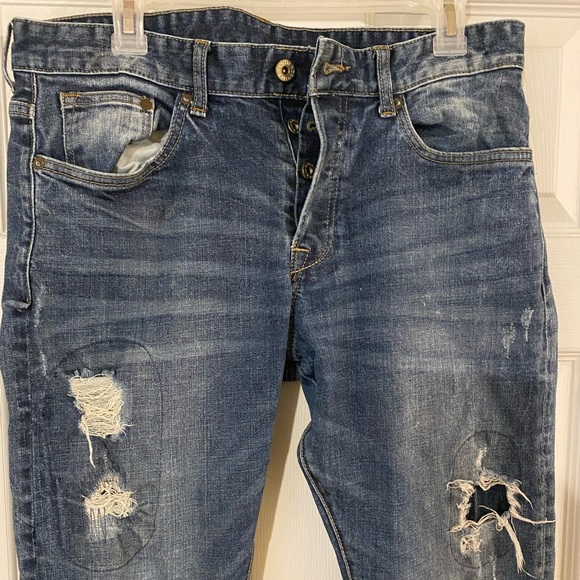 H&M & Denim Slim Low Waist Button Fly Jeans 34X32 - Picture 2 of 9